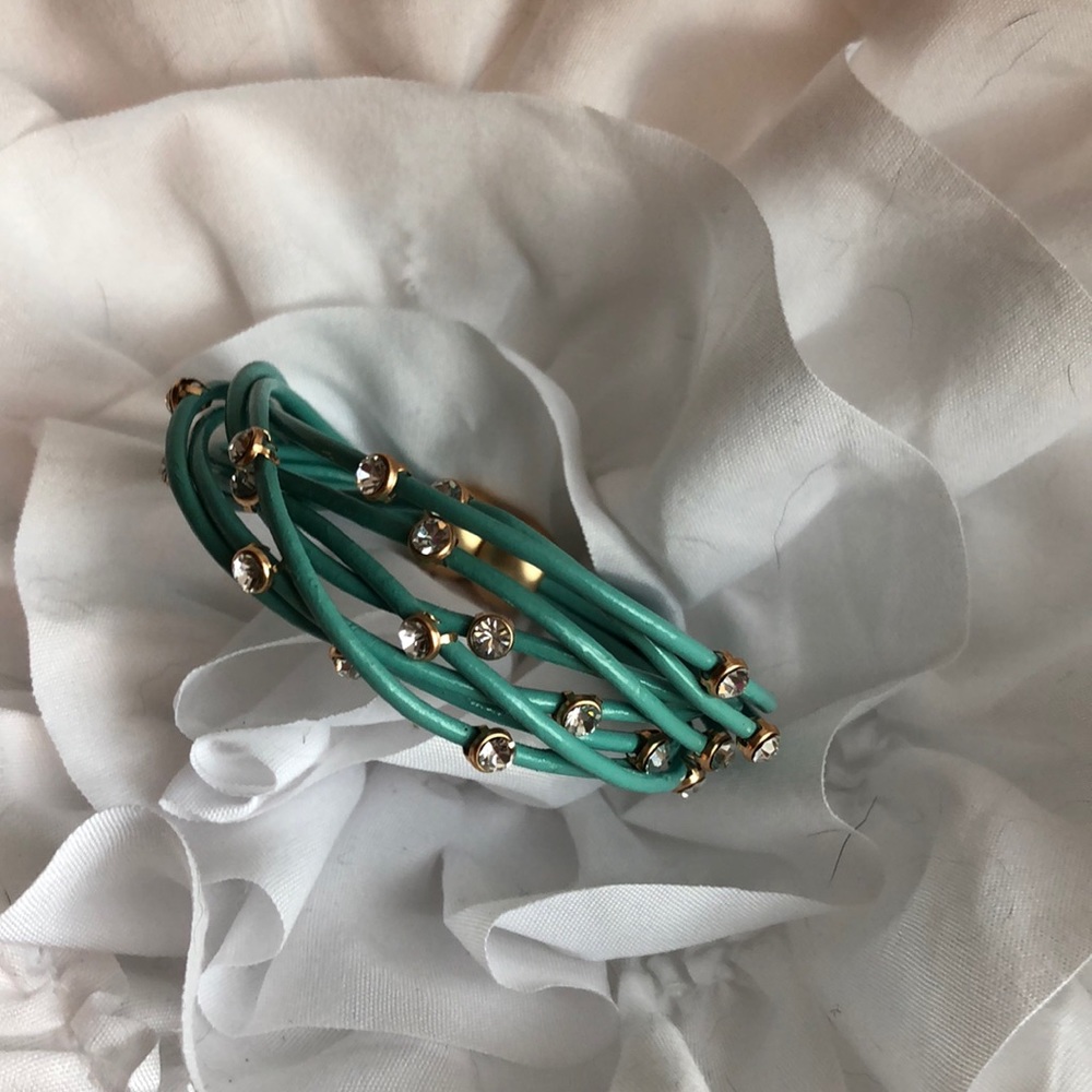 Rhinestone wrap bracelet